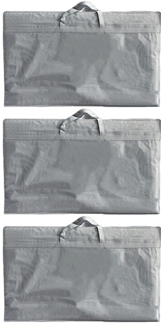 더베딩샵 3단 접이식 매트리스 전용 보관가방 퀸, 그레이, 3개