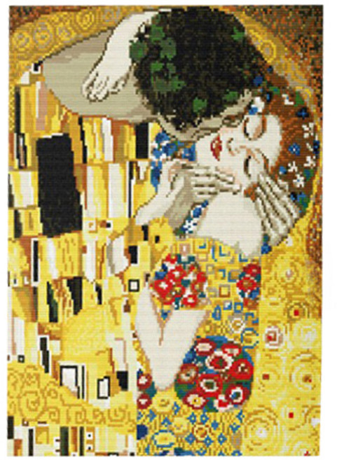 아트조이 DIY 보석 십자수 캔버스형 50 x 40 cm, 클림트 키스, 1세트
