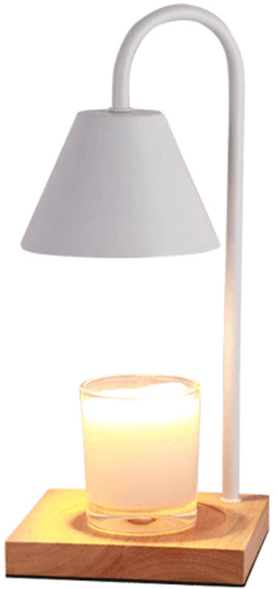 生活好事多 實木融蠟燈 調光款 15 x 34 1kg, 白色燈罩