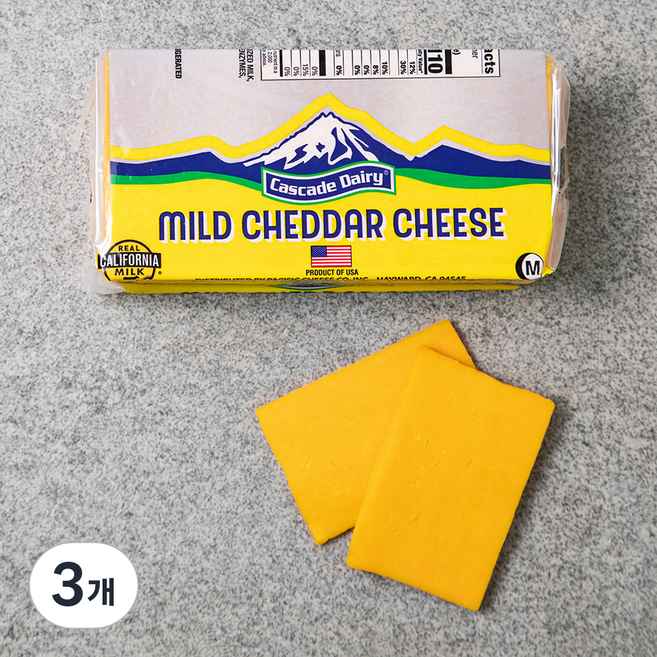 마일드 체다치즈, 907g, 1개입, 3개