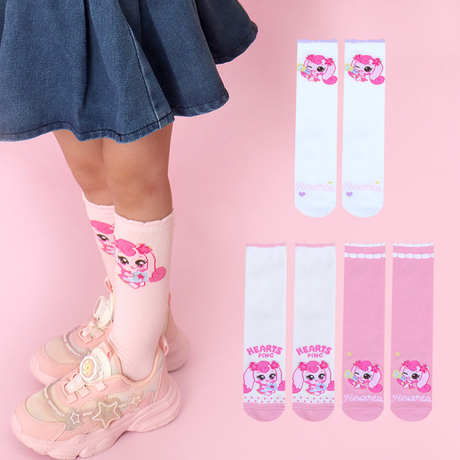 프리미에팜 아동용 캐치티니핑 하츄핑 니삭스 4종 세트