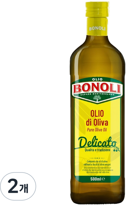 BONOLI 純橄欖油, 2個, 500ml