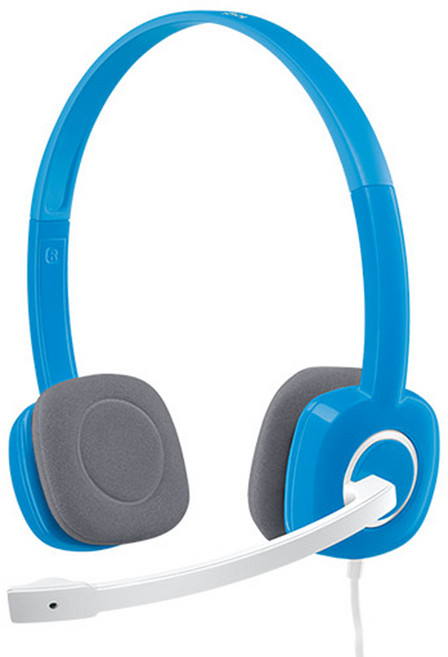 logitech 羅技 台灣公司貨 立體聲耳機麥克風, H150, 藍色