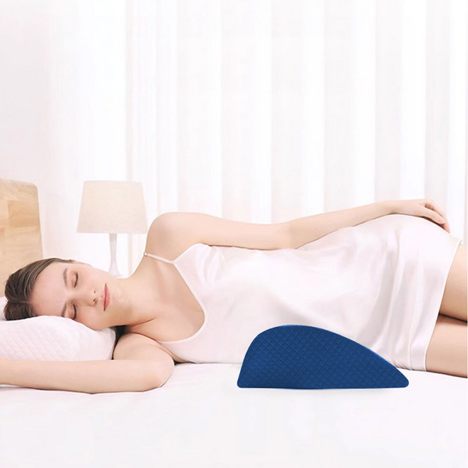 사비나 반원 경사형 허리받침 허리베개, 네이비, 1개