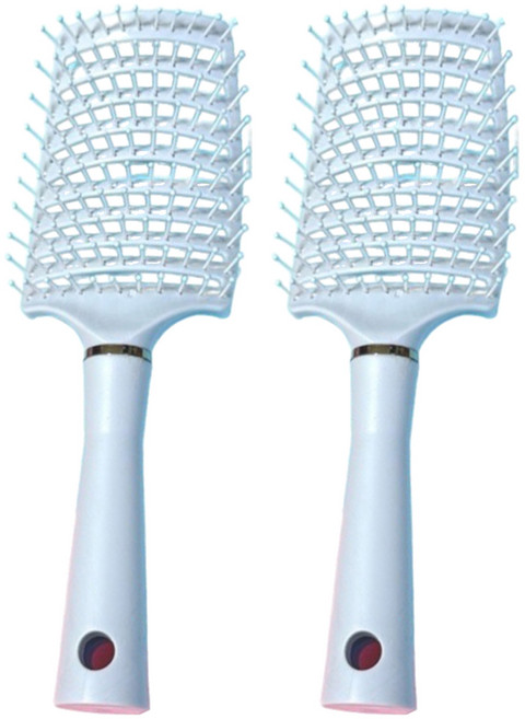 大彎排骨梳 加長梳齒, 天空藍, 2個