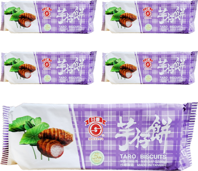 日香 芋仔餅 TARO BISCUITS, 90g, 5包