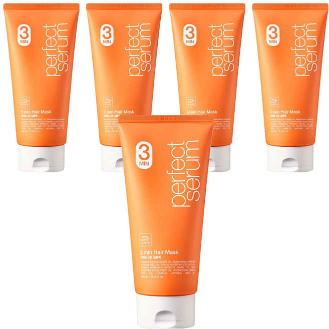 미쟝센 퍼펙트 3분 살롱 헤어팩, 300ml, 5개
