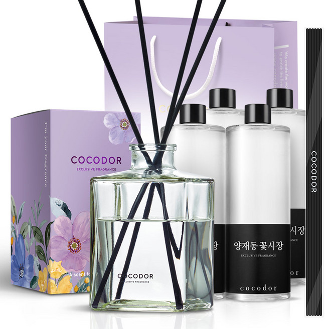 코코도르 오브제 디퓨저 고급형 2L 세트, 양재동꽃시장, 1개