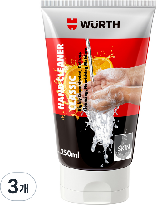 뷔르트 핸드클리너 클래식, 250ml, 3개