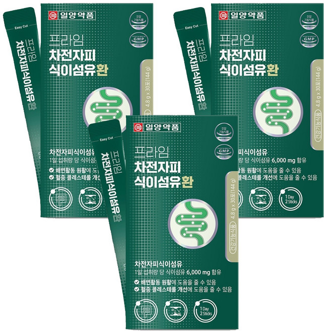 일양약품 프라임 차전자피 식이섬유환 30p, 144g, 3개