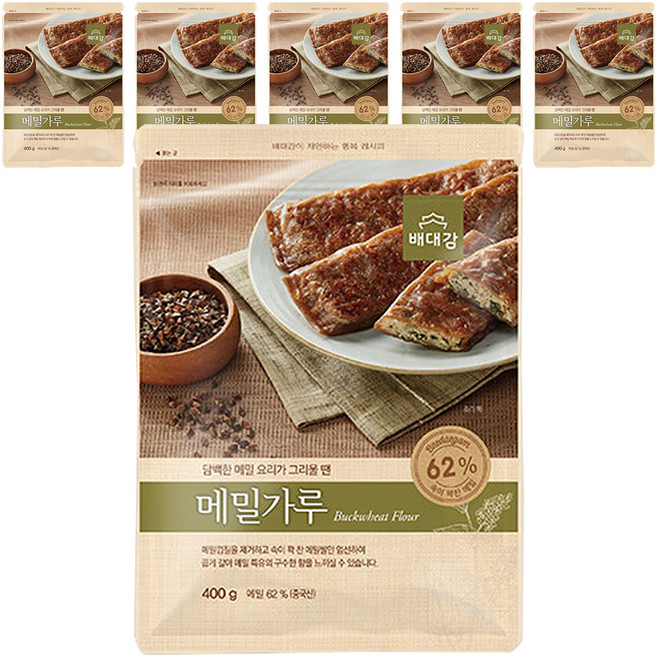 배대감 메밀가루, 400g, 6개