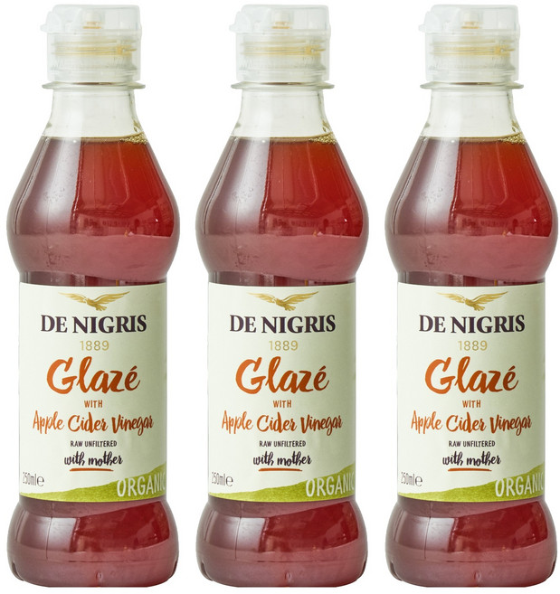 데니그리스 유기농 애플 사이다 비니거 글레이즈, 250ml, 3개