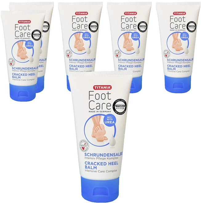 티타니아 크랙트힐 풋케어 밤, 6개, 75ml - 쿠팡