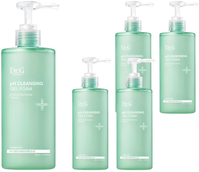닥터지 약산성 클렌징 젤 폼, 300ml, 5개