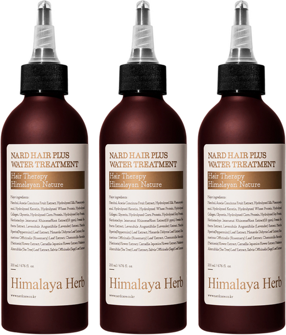 나드 부케가르니 헤어 플러스 워터 트리트먼트, 200ml, 3개