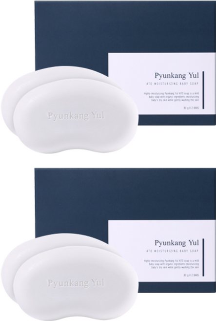 편강율 아토 고보습 베이비 비누, 80g, 4개