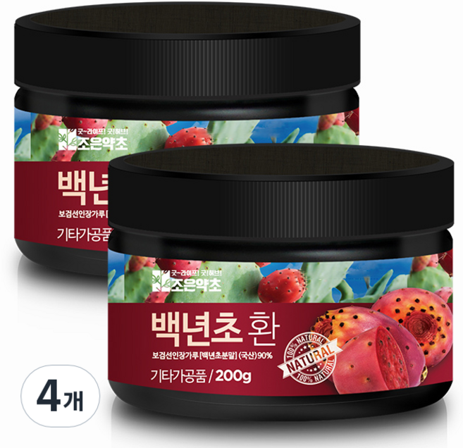 조은약초 프리미엄 백년초환, 4개, 200g