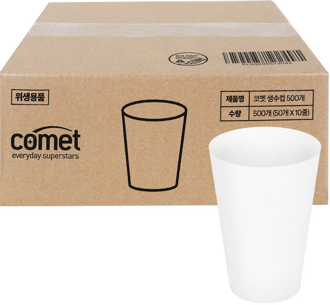코멧 생수컵, 1개, 500개입