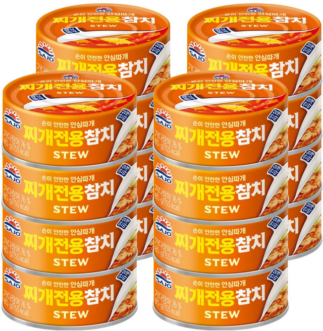 사조 찌개참치, 85g, 16개