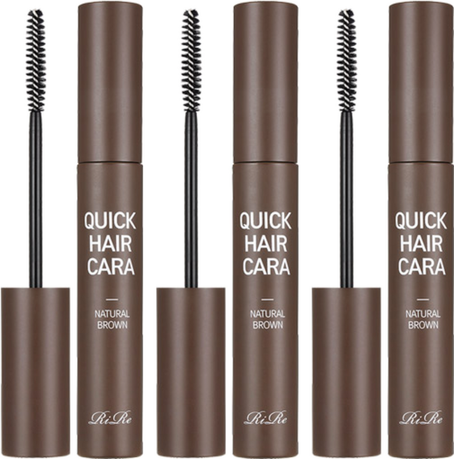 리르 퀵 헤어 마스카라 10g, 내추럴브라운, 3개