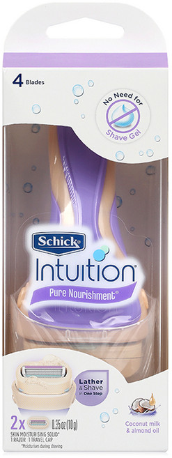 쉬크 인튜이션 퓨어 너뤼시먼트 여성용 면도기, 1개입, 1개