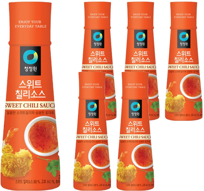 대상 청정원 스위트칠리소스, 365g, 6개