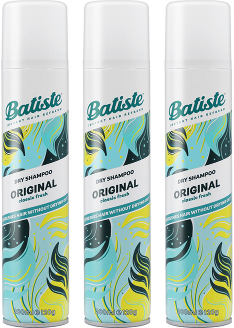 바티스트 드라이 샴푸 오리지널 클래식 후레쉬, 3개, 200ml
