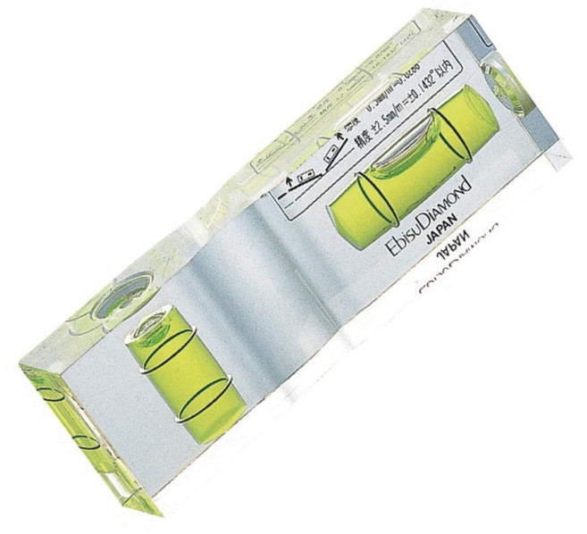 EBiSU 惠百施 水晶平型水平尺 ED-FL 15x25x75mm (不附磁), 1個