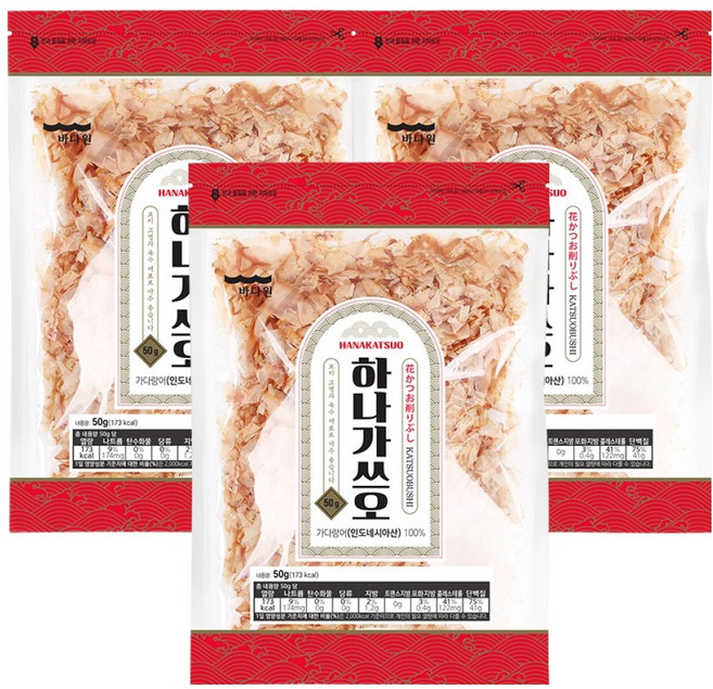 Badaone Hana柴魚片 3入組, 150g, 1個
