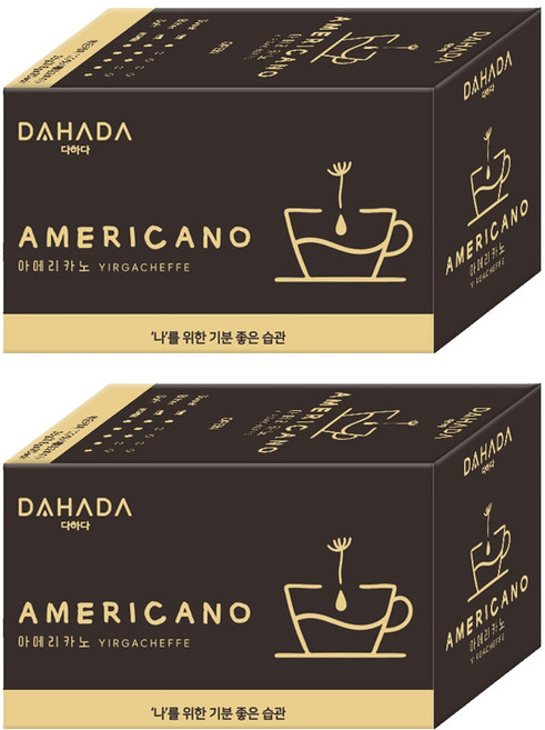 다하다 아메리카노 티백, 2개, 20개입, 1.8g