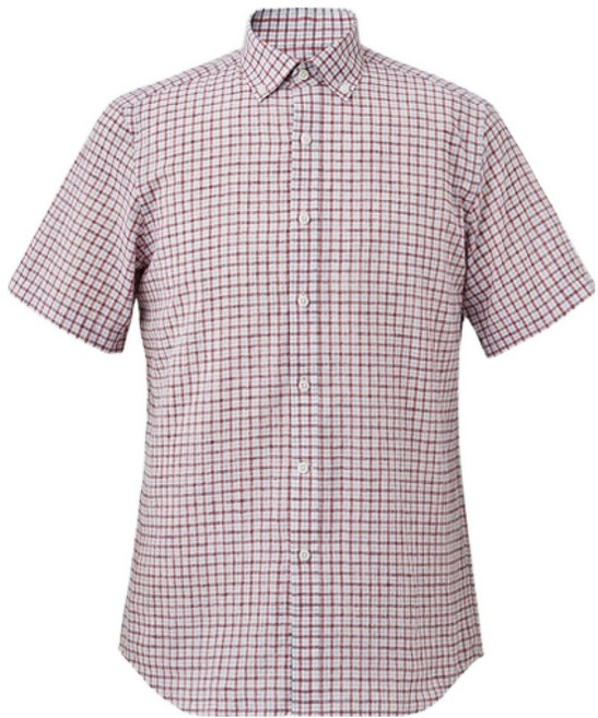 트레몰로 남성용 미니멀 체크 반팔 남방 NS5M226112