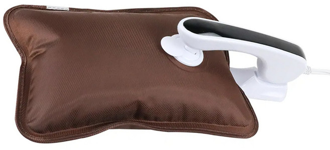 SUPA FINE 勳風 電暖水袋 附贈絨套 精準溫控 自動斷電 無須換水, 26.5 x 18 x 3cm