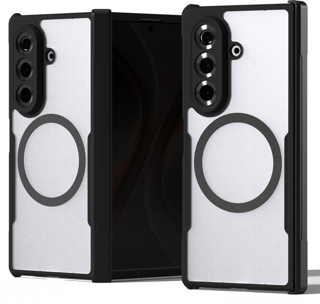 엑씨 파비스 힌지 보호 내장 맥세이프 호환 지문방지 무광 풀커버 휴대폰 케이스