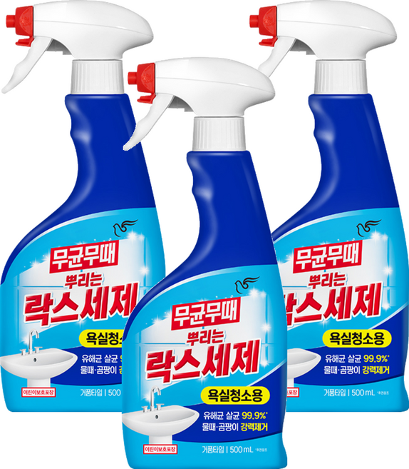 무균무때 뿌리는 락스세제, 500ml, 3개