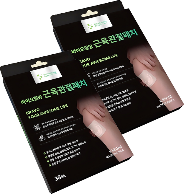 바이오힐링패치 근육관절패치, 38개입, 2세트
