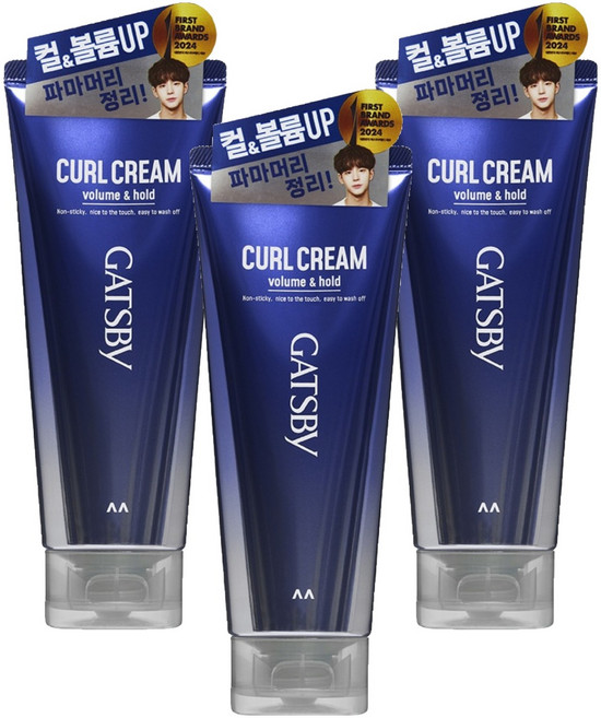 갸스비 볼륨 & 홀드 컬크림, 3개, 150ml