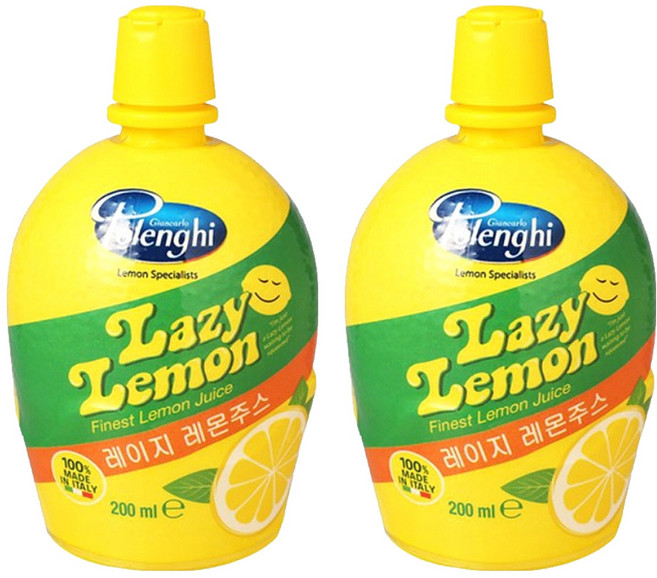 레이지레몬 주스, 200ml, 2개
