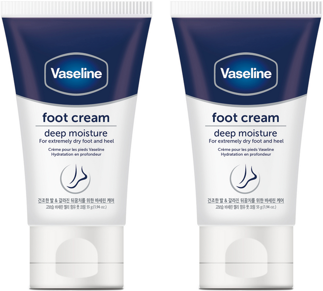 바세린 풋크림 딥 모이스처, 1개입, 2개, 55g