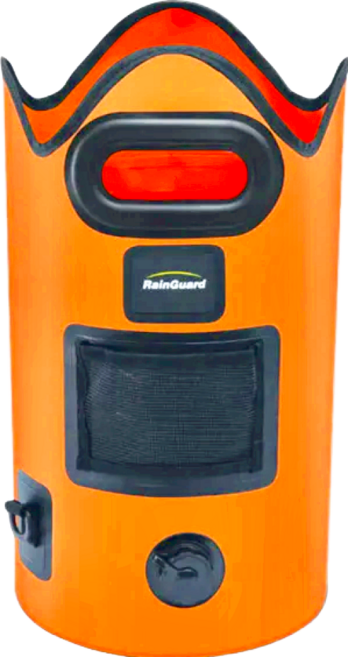 isona 愛收納 旅行摺疊泡腳桶 含排水孔 21L 0.7kg, 橘色, 1個