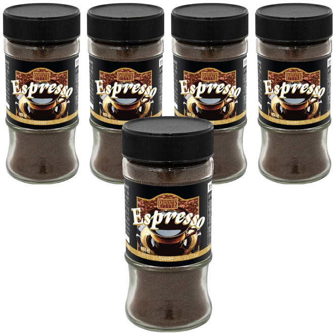 프라이빗클럽 맥널티 인스턴트 원두 병커피 에스프레소 블랙, 50g, 5개, 1개입