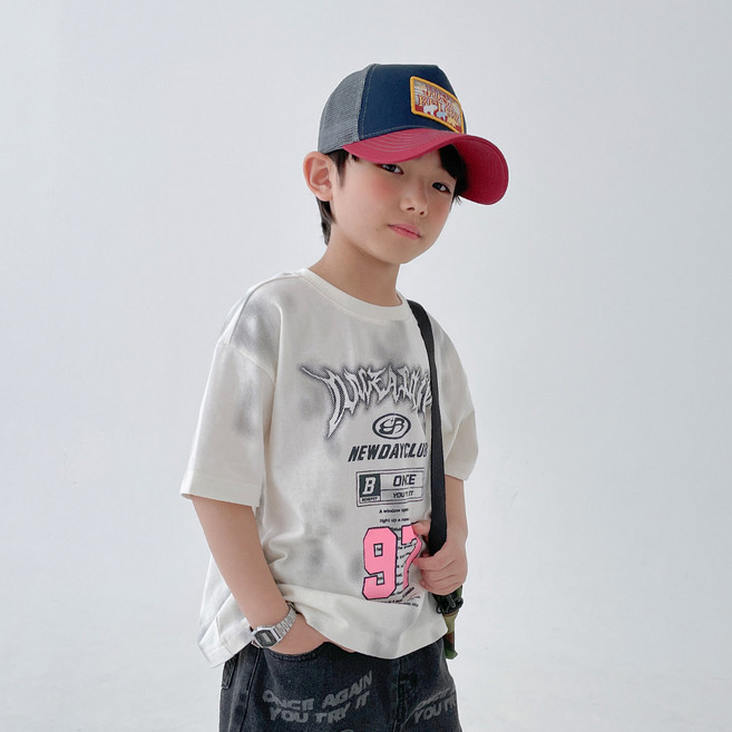 베리클로젯 아동용 빈티지 크래커 반팔 티셔츠