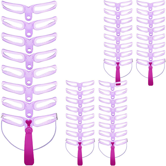해강코퍼레이션 여성용 눈썹 그리기 틀 가이드 8종 세트, 5세트