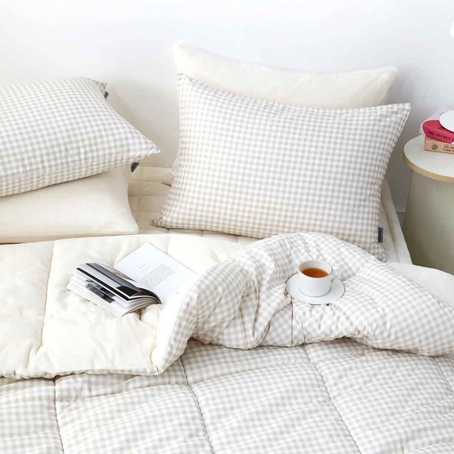 아망떼 허니듀 먼지없는 무소음 장모 극세사 차렵이불