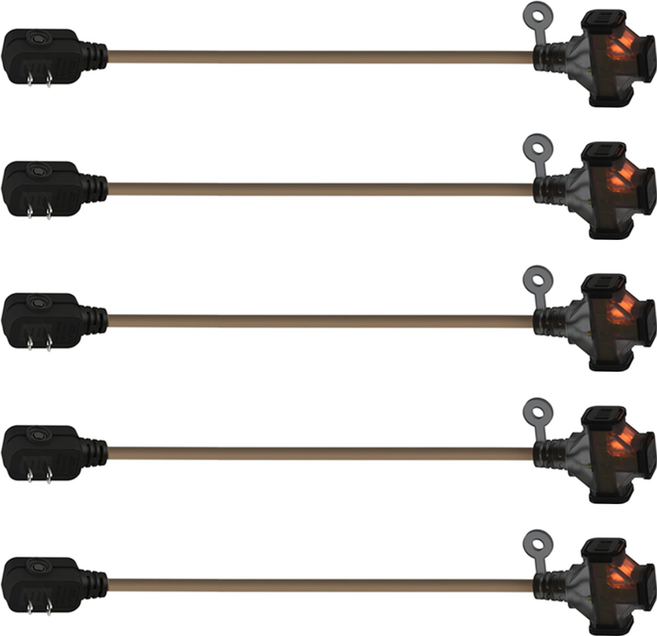 SUN JAKE 3插座耐熱動力軟線 SJ2031S-02, 0.6m, 沙色, 5條