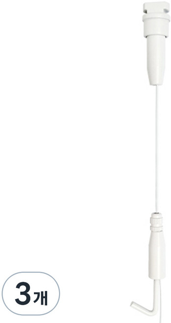 천장 원터치 튼튼 걸이, 화이트, 3개