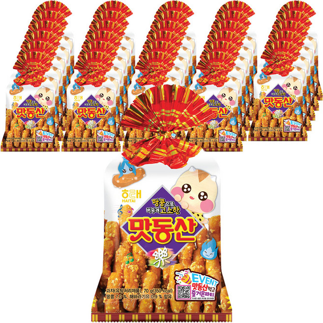 해태제과 맛동산, 70g, 30개