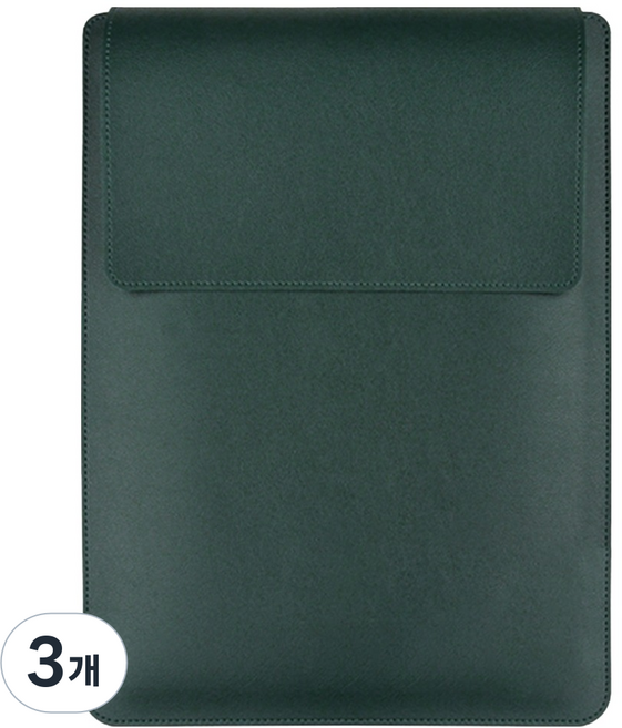 스코코 거치대 맥북 갤럭시북5 프로 360 LG그램 노트북 파우치, 다크그린, 3개