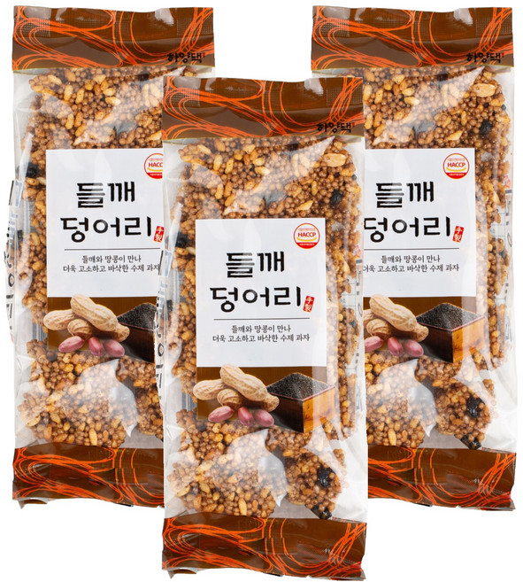 하양댁 옛날 수제 들깨 강정 오꼬시 과자, 100g, 3개