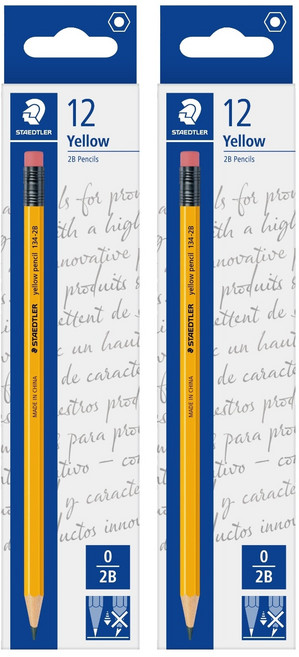 [스테들러] 134 옐로우 연필 12p, 24개