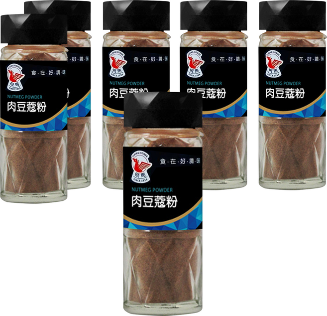 飛馬 肉豆蔻粉, 40g, 6瓶